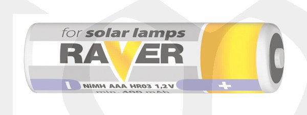 Baterie AAA(R03) nabíjecí RAVER solar 400mAh